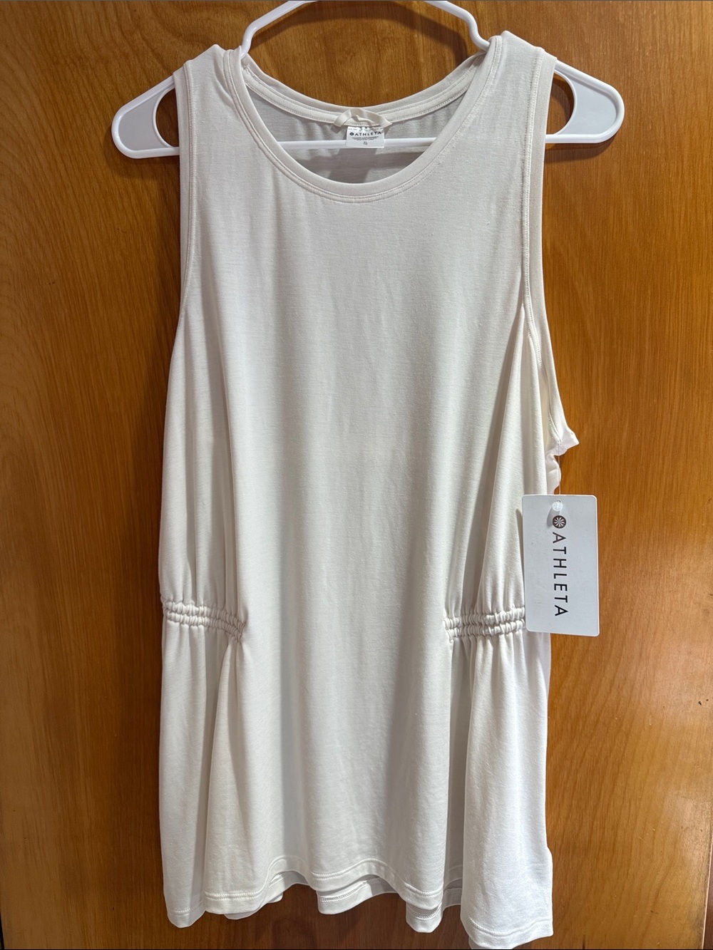Athleta Ivory Air Out Cinch Tank
